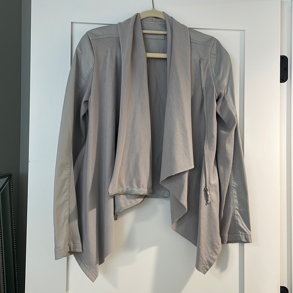 BlankNYC faux leather draped jacket - Picture 2 of 8